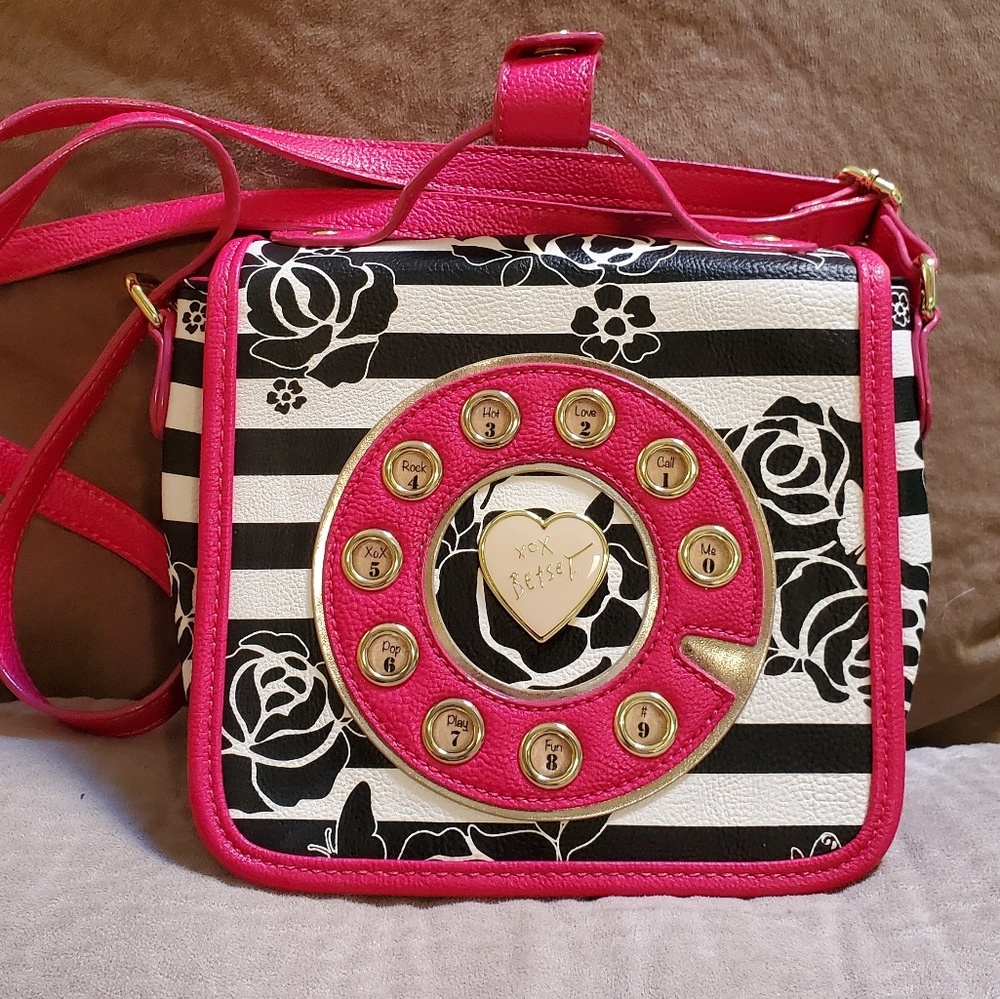 Betsey Johnson Floral Mini Phone Purse